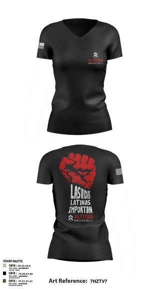 Women's Short Sleeve Vneck Shirt, Altitud Services, Army, Teamtime, Team time, sublimation, custom sports apparel, team uniforms, spirit wear, spiritwear, sports uniforms, custom shirts, team store, custom team store, fundraiser sports, apparel fundraiser