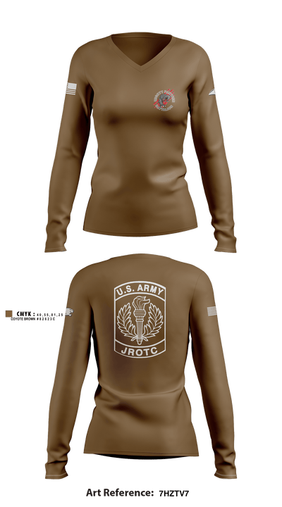 Weslaco 46016786 Women's Long Sleeve V-neck Shirt - 2