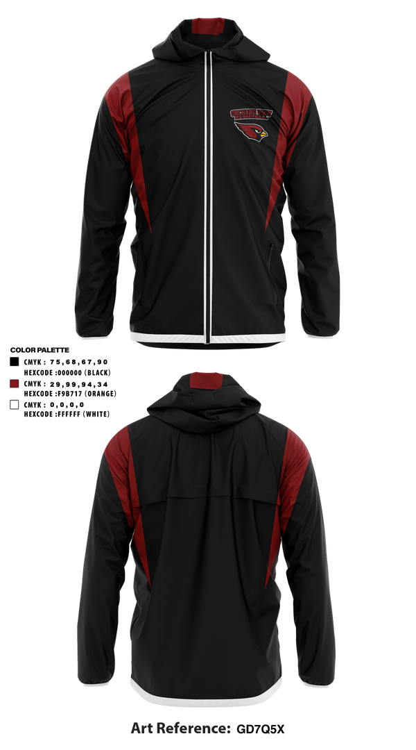 Windbreaker, Orchard View High School Basketball, Men's Basketball, Teamtime, Team time, sublimation, custom sports apparel, team uniforms, spirit wear, spiritwear, sports uniforms, custom shirts, team store, custom team store, fundraiser sports, apparel fundraiser