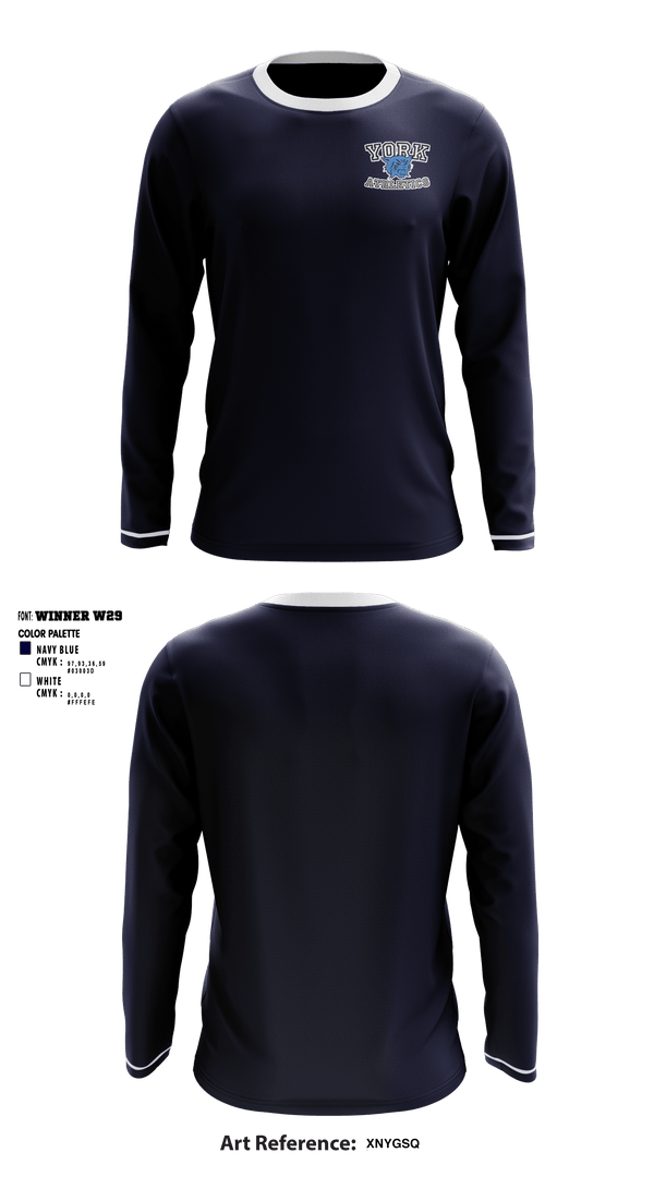 Long Sleeve Performance Shirt, York High School Volleyball, Men's Volleyball, Teamtime, Team time, sublimation, custom sports apparel, team uniforms, spirit wear, spiritwear, sports uniforms, custom shirts, team store, custom team store, fundraiser sports, apparel fundraiser