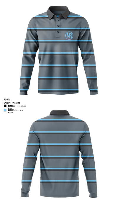 MOUNTAIN RANGE HIGH SCHOOL 39679914 Long Sleeve Performance Polo - 2