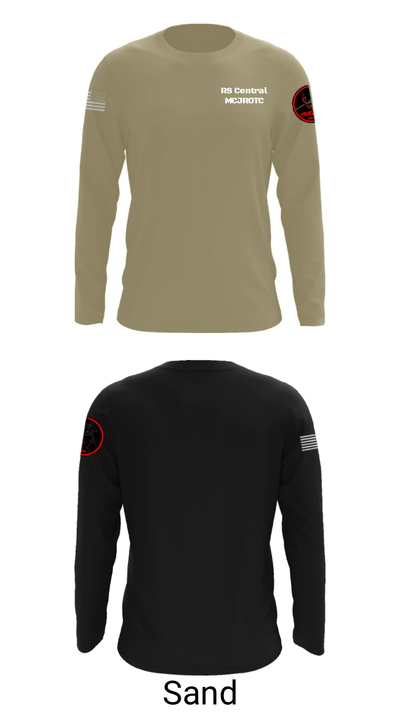 RS Central MCJROTC 69425409 Long Sleeve Performance Shirt - 18