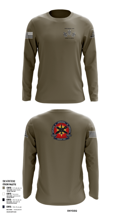 EOD GROUP TWO CHIEF’S MESS 26436916 Long Sleeve Performance Shirt - 11