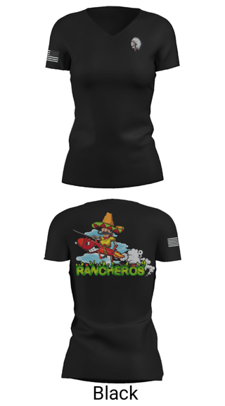 Women's Short Sleeve Vneck Shirt, , Army, Teamtime, Team time, sublimation, custom sports apparel, team uniforms, spirit wear, spiritwear, sports uniforms, custom shirts, team store, custom team store, fundraiser sports, apparel fundraiser