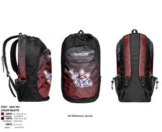 Gear Bag, Utica Academy of Science Charter School Soccer, Men's Soccer, Teamtime, Team time, sublimation, custom sports apparel, team uniforms, spirit wear, spiritwear, sports uniforms, custom shirts, team store, custom team store, fundraiser sports, apparel fundraiser