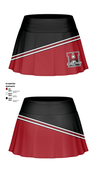 Skort, Gulf Coast Heat Cheer, Cheer, Teamtime, Team time, sublimation, custom sports apparel, team uniforms, spirit wear, spiritwear, sports uniforms, custom shirts, team store, custom team store, fundraiser sports, apparel fundraiser