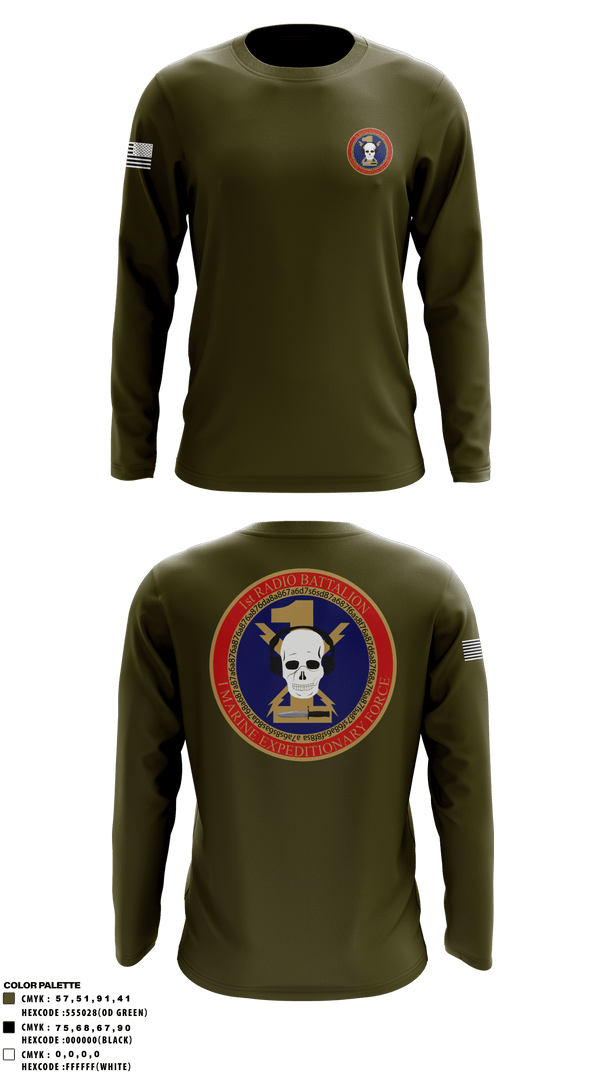 Long Sleeve Performance Shirt, , Marines, Teamtime, Team time, sublimation, custom sports apparel, team uniforms, spirit wear, spiritwear, sports uniforms, custom shirts, team store, custom team store, fundraiser sports, apparel fundraiser