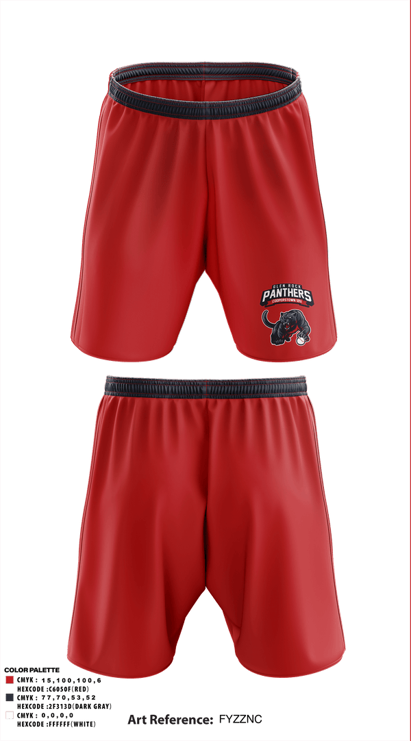 Athletic Shorts With Pockets, Glen Rock Panthers 12U, Baseball, Teamtime, Team time, sublimation, custom sports apparel, team uniforms, spirit wear, spiritwear, sports uniforms, custom shirts, team store, custom team store, fundraiser sports, apparel fundraiser