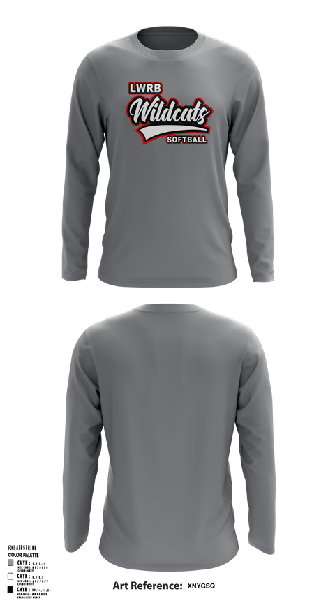 Long Sleeve Performance Shirt, Lowpoint-Washburn Junior High School Softball, Softball, Teamtime, Team time, sublimation, custom sports apparel, team uniforms, spirit wear, spiritwear, sports uniforms, custom shirts, team store, custom team store, fundraiser sports, apparel fundraiser