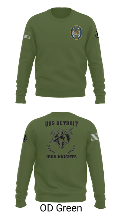 USS Detroit 43379409 Crew Neck Sweatshirt - 10
