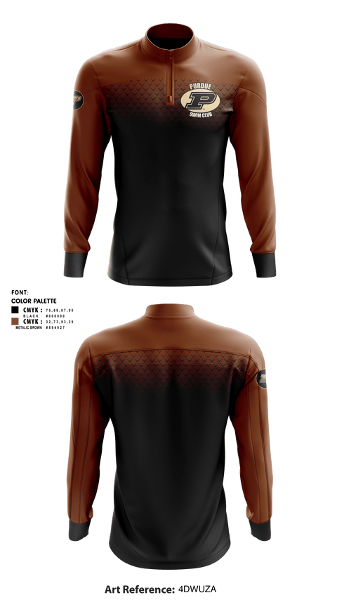 Quarter Zip Jacket, Purdue Swimming, Swimming, Teamtime, Team time, sublimation, custom sports apparel, team uniforms, spirit wear, spiritwear, sports uniforms, custom shirts, team store, custom team store, fundraiser sports, apparel fundraiser