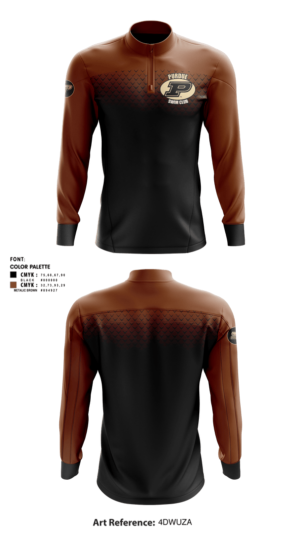 Quarter Zip Jacket, Purdue Swimming, Swimming, Teamtime, Team time, sublimation, custom sports apparel, team uniforms, spirit wear, spiritwear, sports uniforms, custom shirts, team store, custom team store, fundraiser sports, apparel fundraiser