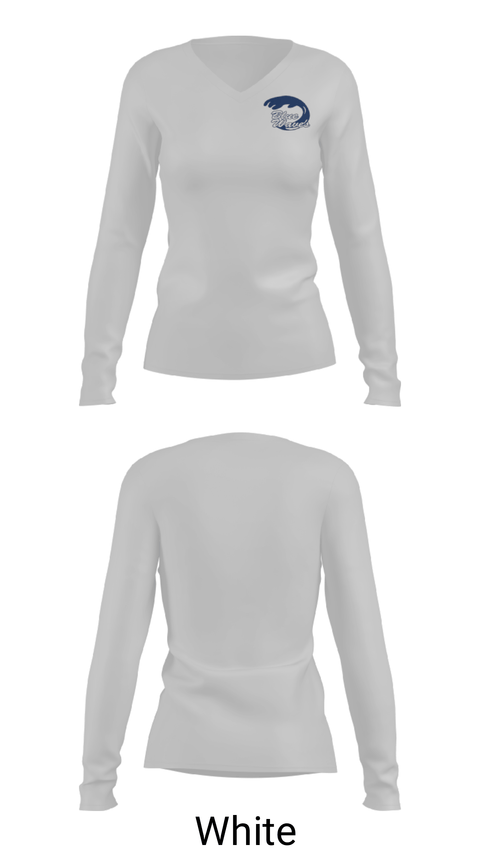 Women's Long Sleeve Vneck Shirt, Port Gibson High School Cross Country, Cross Country, Teamtime, Team time, sublimation, custom sports apparel, team uniforms, spirit wear, spiritwear, sports uniforms, custom shirts, team store, custom team store, fundraiser sports, apparel fundraiser