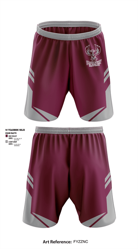 Athletic Shorts With Pockets, Discovery High School, Spirit Store, Teamtime, Team time, sublimation, custom sports apparel, team uniforms, spirit wear, spiritwear, sports uniforms, custom shirts, team store, custom team store, fundraiser sports, apparel fundraiser