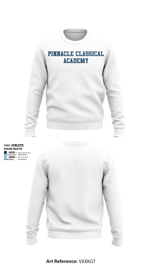 Crew Neck Sweatshirt, Pinnacle Classical Academy, Spirit Store, Teamtime, Team time, sublimation, custom sports apparel, team uniforms, spirit wear, spiritwear, sports uniforms, custom shirts, team store, custom team store, fundraiser sports, apparel fundraiser