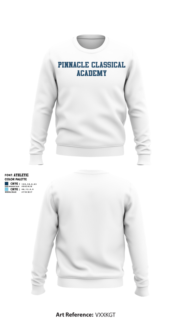 Crew Neck Sweatshirt, Pinnacle Classical Academy, Spirit Store, Teamtime, Team time, sublimation, custom sports apparel, team uniforms, spirit wear, spiritwear, sports uniforms, custom shirts, team store, custom team store, fundraiser sports, apparel fundraiser