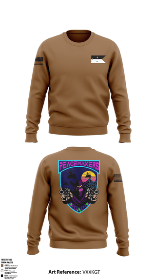 Crew Neck Sweatshirt, , Army, Teamtime, Team time, sublimation, custom sports apparel, team uniforms, spirit wear, spiritwear, sports uniforms, custom shirts, team store, custom team store, fundraiser sports, apparel fundraiser
