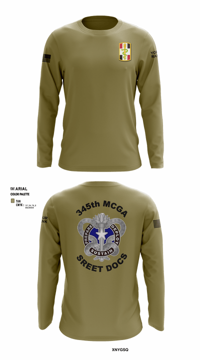 345th MCGA 98196690 Long Sleeve Performance Shirt - 4