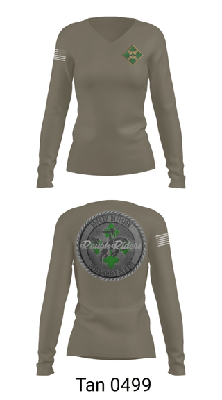 Women's Long Sleeve Vneck Shirt, , Army, Teamtime, Team time, sublimation, custom sports apparel, team uniforms, spirit wear, spiritwear, sports uniforms, custom shirts, team store, custom team store, fundraiser sports, apparel fundraiser