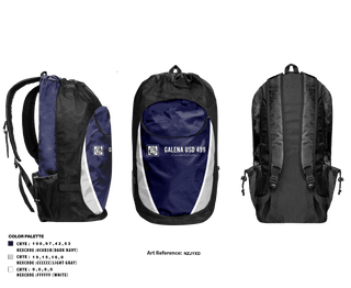 Gear Bag, Galena Middle School, Spirit Store, Teamtime, Team time, sublimation, custom sports apparel, team uniforms, spirit wear, spiritwear, sports uniforms, custom shirts, team store, custom team store, fundraiser sports, apparel fundraiser