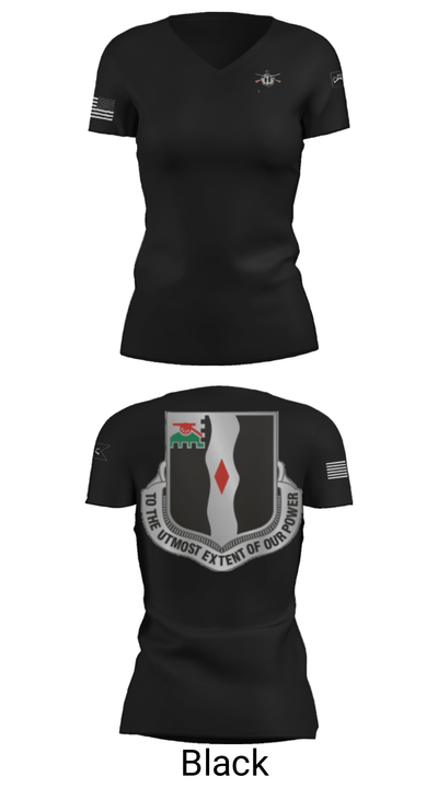 3rd Battalion 60th infantry Regiment River Raiders 94205182 Women's Short Sleeve V-neck Shirt - 20