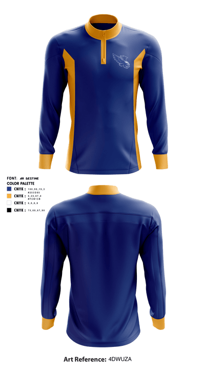 Factoryville Christian School 38098854 Quarter Zip Jacket - 6
