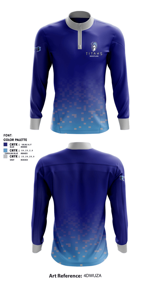 Quarter Zip Jacket, Hopewell High School Wrestling, Wrestling, Teamtime, Team time, sublimation, custom sports apparel, team uniforms, spirit wear, spiritwear, sports uniforms, custom shirts, team store, custom team store, fundraiser sports, apparel fundraiser