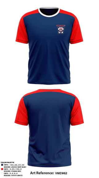 Short Sleeve Performance Shirt, Arizona District 6 Little League Baseball, Baseball, Teamtime, Team time, sublimation, custom sports apparel, team uniforms, spirit wear, spiritwear, sports uniforms, custom shirts, team store, custom team store, fundraiser sports, apparel fundraiser