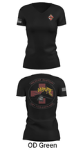 Detachment 1, Charlie Company 2/238th AVN 78887623 Women's Short Sleeve V-neck Shirt - 22