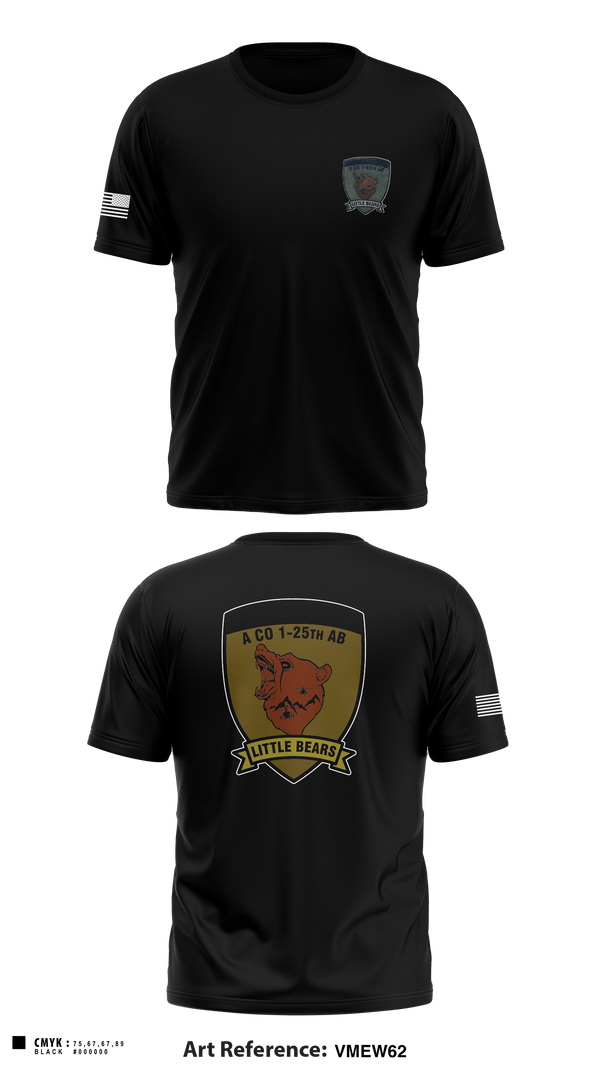 Short Sleeve Performance Shirt, A Co. 1-25 AB, Army, Teamtime, Team time, sublimation, custom sports apparel, team uniforms, spirit wear, spiritwear, sports uniforms, custom shirts, team store, custom team store, fundraiser sports, apparel fundraiser