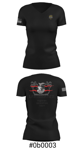 Women's Short Sleeve Vneck Shirt, , National Guard, Teamtime, Team time, sublimation, custom sports apparel, team uniforms, spirit wear, spiritwear, sports uniforms, custom shirts, team store, custom team store, fundraiser sports, apparel fundraiser