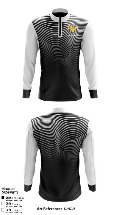 Watkins Memorial High School Golf 65050201 Quarter Zip Jacket - 2