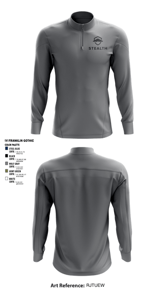 Quarter Zip Jacket, Stealth customs, , Teamtime, Team time, sublimation, custom sports apparel, team uniforms, spirit wear, spiritwear, sports uniforms, custom shirts, team store, custom team store, fundraiser sports, apparel fundraiser