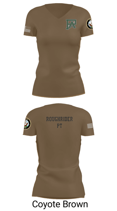 ROUGHRIDER COMPANY 12289453 Women's Short Sleeve V-neck Shirt - 12