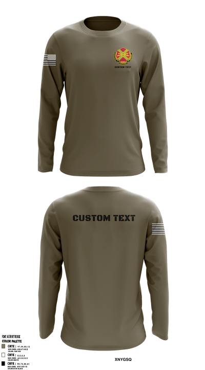 USAG Fort Sill 33635328 Long Sleeve Performance Shirt - 52