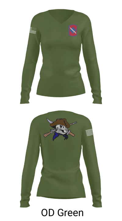 2-153 Infantry Battalion, Intel Section/S2 58885327 Women's Long Sleeve V-neck Shirt - 40