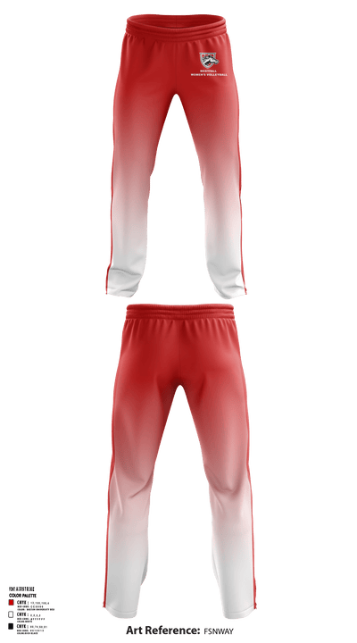 Westfall High School Volleyball 45965045 Sweatpants - 1