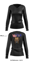 1/3 D.Co Colors 38248924 Women's Long Sleeve V-neck Shirt - 2