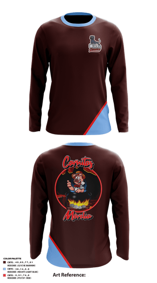 Long Sleeve Performance Shirt, Carnitas Morelia, , Teamtime, Team time, sublimation, custom sports apparel, team uniforms, spirit wear, spiritwear, sports uniforms, custom shirts, team store, custom team store, fundraiser sports, apparel fundraiser