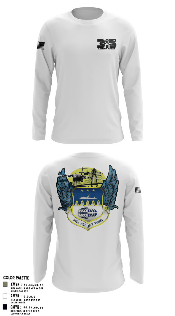 Long Sleeve Performance Shirt, , Air Force, Teamtime, Team time, sublimation, custom sports apparel, team uniforms, spirit wear, spiritwear, sports uniforms, custom shirts, team store, custom team store, fundraiser sports, apparel fundraiser