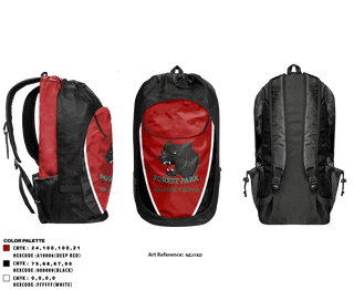 Gear Bag, Forest Park Middle School, Spirit Store, Teamtime, Team time, sublimation, custom sports apparel, team uniforms, spirit wear, spiritwear, sports uniforms, custom shirts, team store, custom team store, fundraiser sports, apparel fundraiser