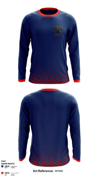 Long Sleeve Rash Guard Shirt, Hermitage High School Wrestling, Wrestling, Teamtime, Team time, sublimation, custom sports apparel, team uniforms, spirit wear, spiritwear, sports uniforms, custom shirts, team store, custom team store, fundraiser sports, apparel fundraiser