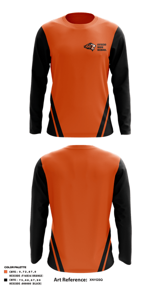 Long Sleeve Performance Shirt, Oviedo High School Track and Field, Track & Field, Teamtime, Team time, sublimation, custom sports apparel, team uniforms, spirit wear, spiritwear, sports uniforms, custom shirts, team store, custom team store, fundraiser sports, apparel fundraiser