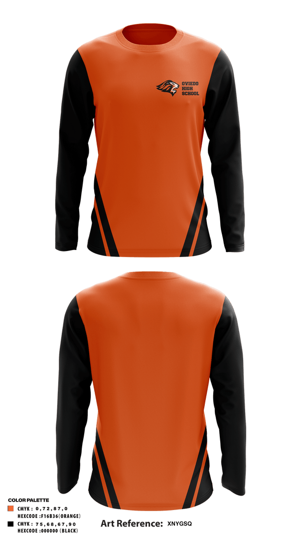 Long Sleeve Performance Shirt, Oviedo High School Track and Field, Track & Field, Teamtime, Team time, sublimation, custom sports apparel, team uniforms, spirit wear, spiritwear, sports uniforms, custom shirts, team store, custom team store, fundraiser sports, apparel fundraiser