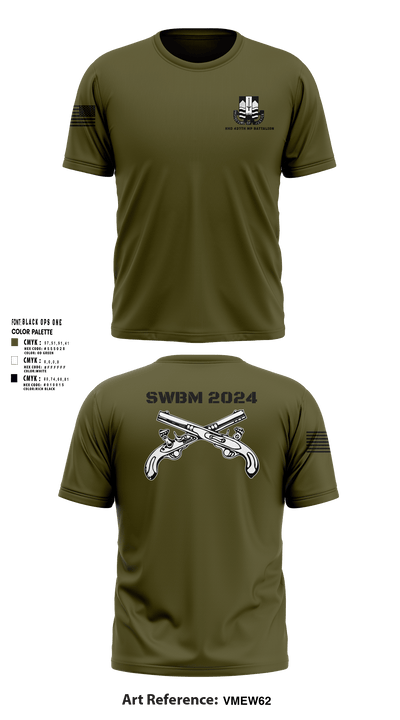 HHD 437th MP BN 73835044 Short Sleeve Performance Shirt - 51