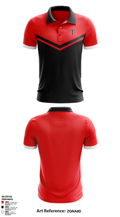 Turner Middle School 81161179 Short Sleeve Performance Polo - 2