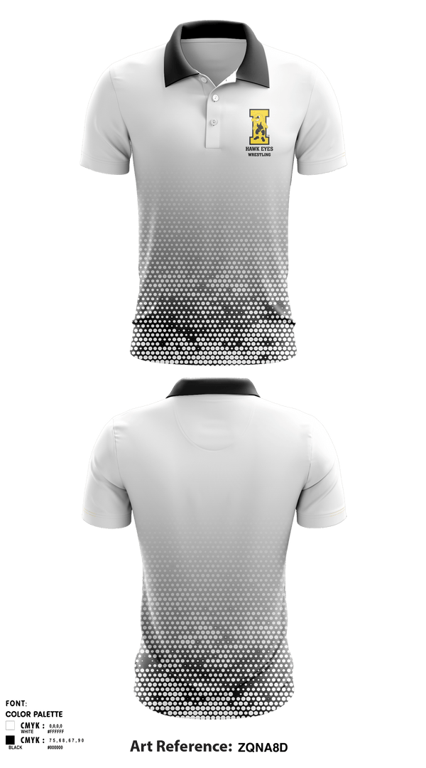 Short Sleeve Performance Polo, Hawk eyes, Wrestling, Teamtime, Team time, sublimation, custom sports apparel, team uniforms, spirit wear, spiritwear, sports uniforms, custom shirts, team store, custom team store, fundraiser sports, apparel fundraiser