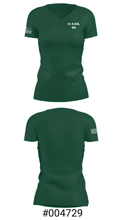 4-4 AB, S4 38359705 Women's Short Sleeve V-neck Shirt - 19