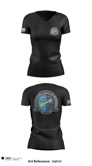 Women's Short Sleeve Vneck Shirt, , Air Force, Teamtime, Team time, sublimation, custom sports apparel, team uniforms, spirit wear, spiritwear, sports uniforms, custom shirts, team store, custom team store, fundraiser sports, apparel fundraiser