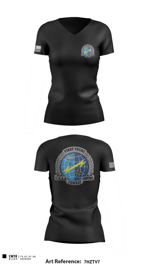 Women's Short Sleeve Vneck Shirt, , Air Force, Teamtime, Team time, sublimation, custom sports apparel, team uniforms, spirit wear, spiritwear, sports uniforms, custom shirts, team store, custom team store, fundraiser sports, apparel fundraiser